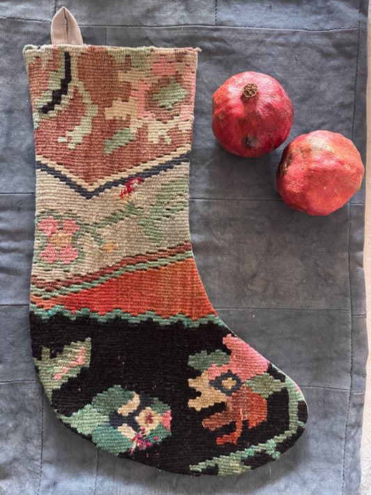 Kilim One of A Kind Stocking -