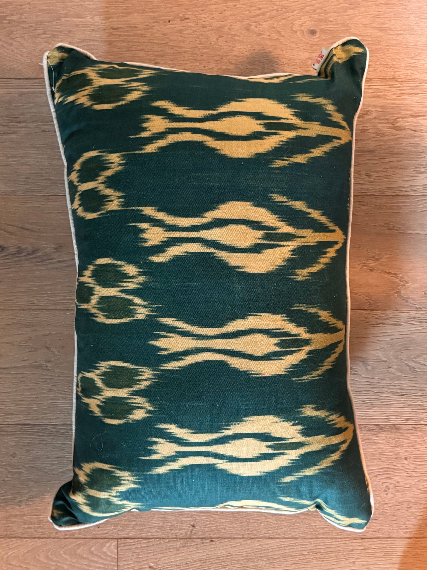 16 x 24 Silk Ikat Lumbar Pillow with Insert -