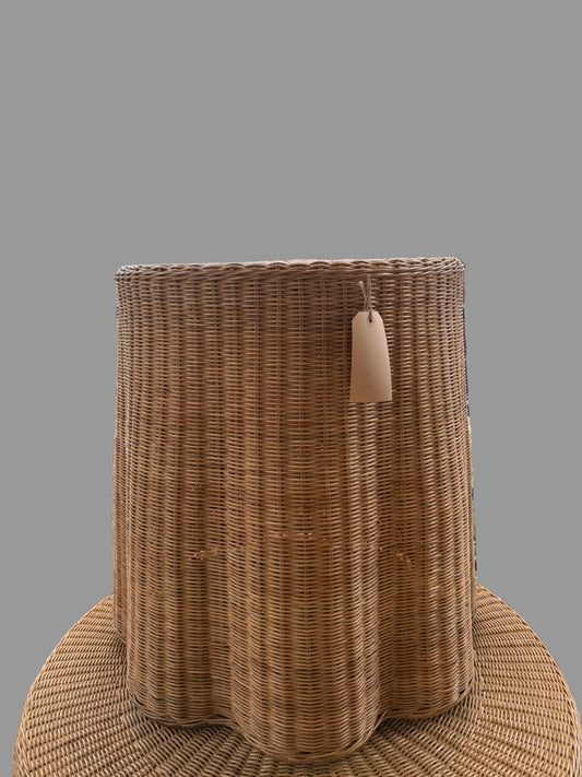 27” Round Wicker Side Table